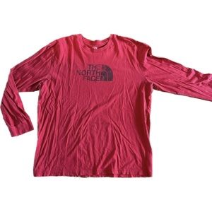The North Face Men’s Active Hiking Classic Long Sleeve Red T Shirt Size XXL